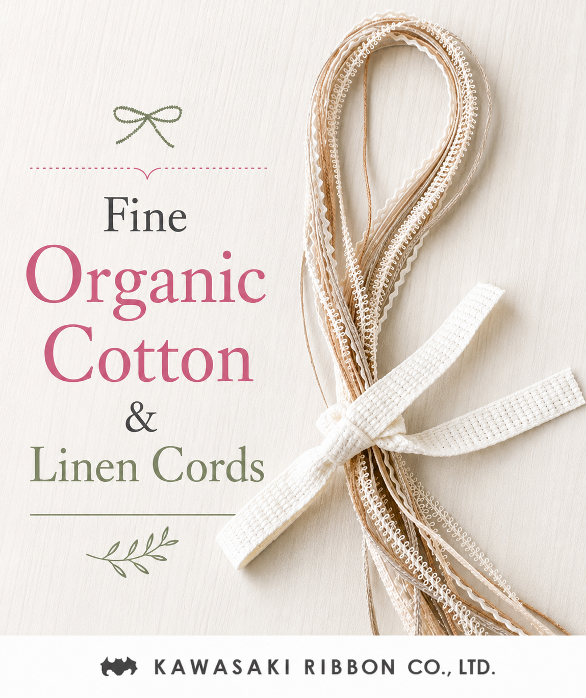 Fine Organic Cotton & Linen Cords