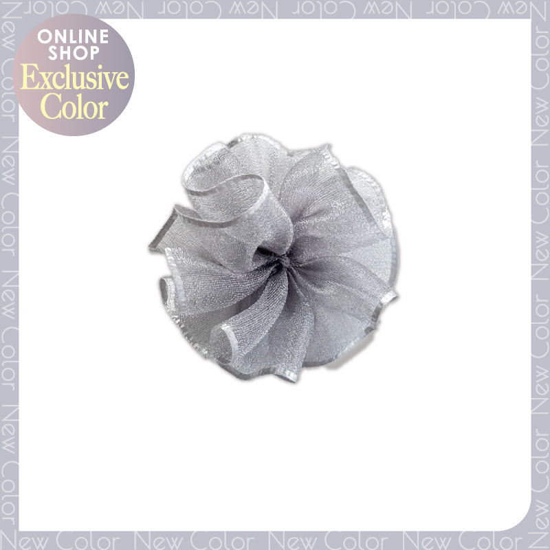 Floreete Ribbon F Rose Flower | Organdy Sheer Flower Ribbon | 24mm (15/16