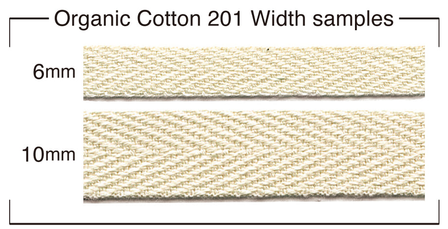 Organic Cotton 201 | 6mm | Twill weave – kawasaki-ribbon
