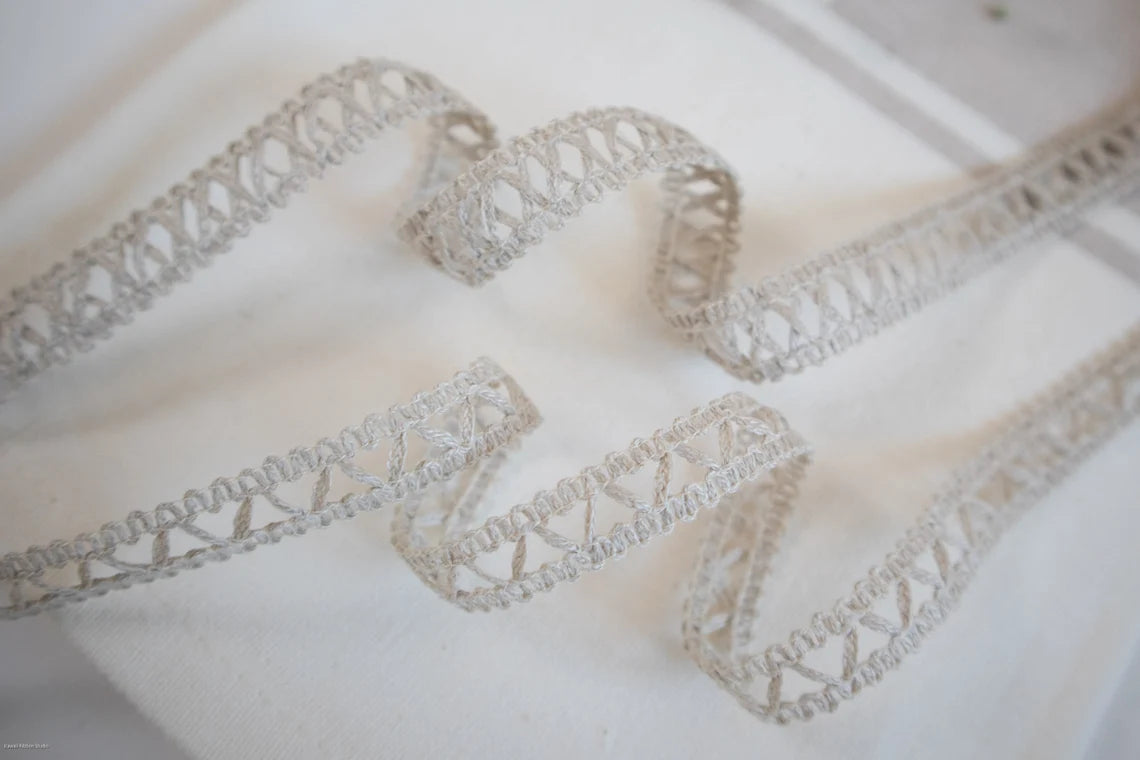 Linen 166 | 12mm | 15mm | Braided Ribbon | Natural Fiber – kawasaki-ribbon