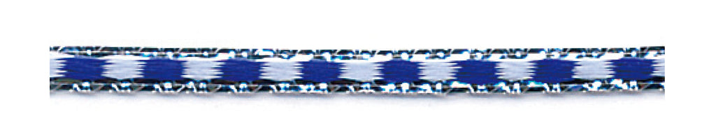 15_Blue-Light Blue(Woven with metallic silver threads)