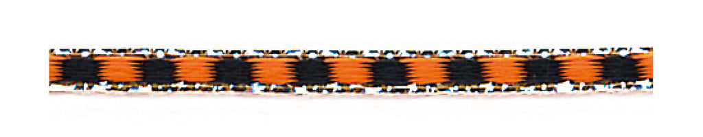 25_Black-Orange(Woven with metallic gold threads)